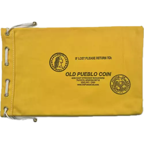 Old Pueblo Coin Drawstring Canvas Bag - 11