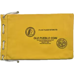 Old Pueblo Coin Drawstring Canvas Bag - 11