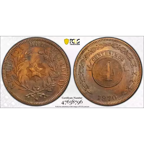 PARAGUAY Copper CENTESIMO (4)