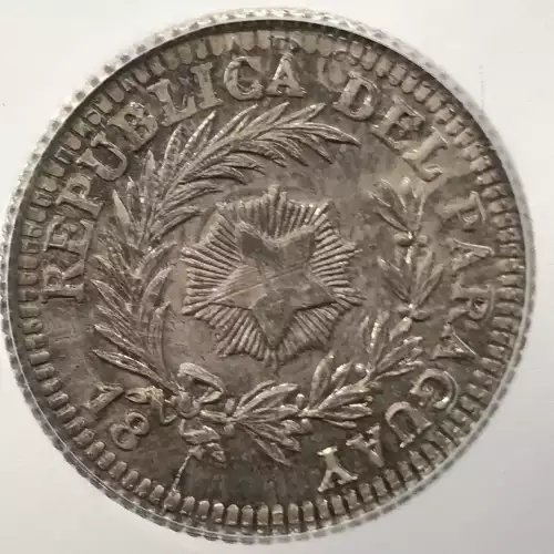 PARAGUAY Silver 20 CENTIMOS Pattern (5)