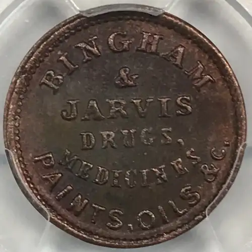 Private Tokens -Civil War Tokens (1860s)-By Composition-Copper or Brass -- 1 Token (3)