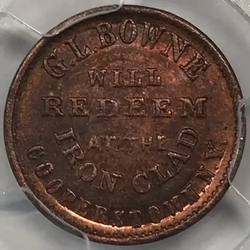 Private Tokens -Civil War Tokens (1860s)-By Composition-Copper or Brass -- 1 Token (4)