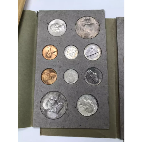 Proof and Mint Sets -Mint Sets--Uncirculated Set PDS ($5.46 FV) -- Set (1951-1954) (2)