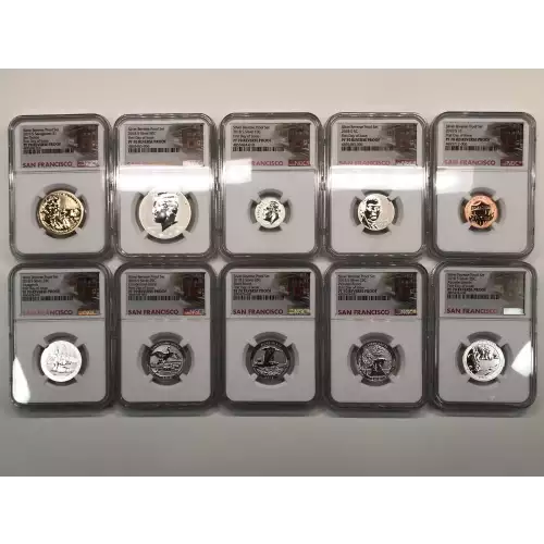 Proof and Mint Sets -Proof Sets--Silver 10 Piece Proof Set ($2.91) --  Set (5)