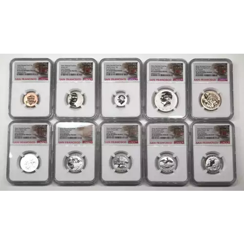 Proof and Mint Sets -Proof Sets--Silver 10 Piece Proof Set ($2.91) --  Set (3)