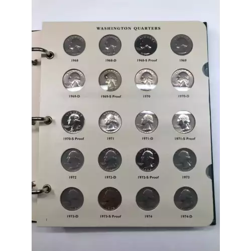 Quarter Dollars-Washington --Clad Coinage 1965-1998-Copper-Nickel- 0.25 Dollar