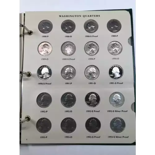 Quarter Dollars-Washington --Clad Coinage 1965-1998-Copper-Nickel- 0.25 Dollar