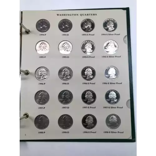 Quarter Dollars-Washington --Clad Coinage 1965-1998-Copper-Nickel- 0.25 Dollar