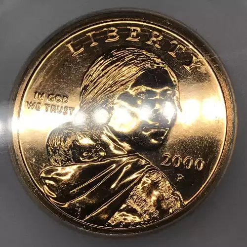Sacagawea 2000-2008 - Brass Dollar (4)