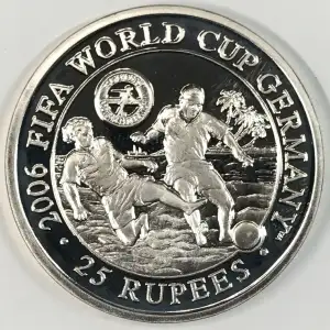 SEYCHELLES Silver 25 RUPEES