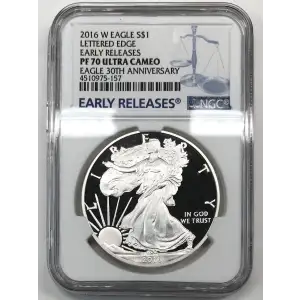 2016 W LETTERED EDGE EARLY RELEASES EAGLE 30TH ANNIVERSARY ULTRA CAMEO (2)