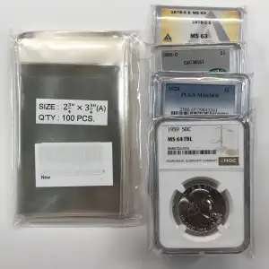 Pack of 100 Slab Sleeves - 2 3/4