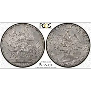 1913 Peso Caballito KM-453  Ag