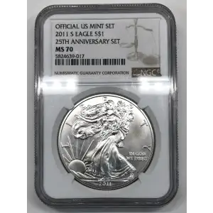 2011 S 25TH ANNIVERSARY SET OFFICIAL US MINT SET (4)