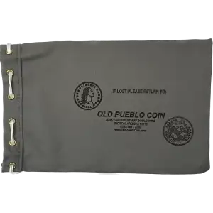 Old Pueblo Coin Drawstring Canvas Bag - 11