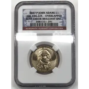 2007 P DBL.EDG.LET. - OVERLAPPED MINT ERROR (2)