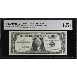 $1 1957-B blue seal. Small Silver Certificates 1621* (2)