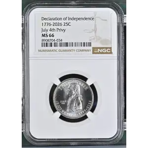 1776-2026 Declaration of Independ. July 4th Privy (2)