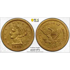 1843-O $2.50 Large Date