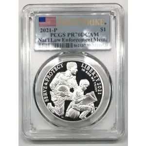 2021-P $1 Nat'l Law Enforcement Mem. First Strike, DCAM