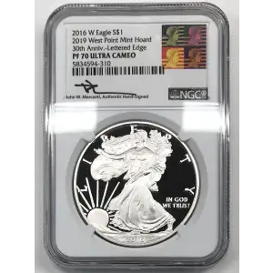 2016 W 2019 W. Point Mint Hoard 30th Anniv.-Lettered Edge ULTRA CAMEO (2)