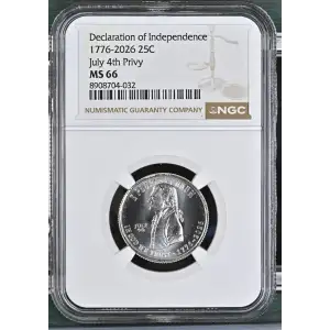 1776-2026 Declaration of Independ. July 4th Privy (2)