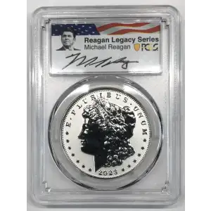 2023 S Modern Morgan Silver Dollar PCGS PR-70 Reverse Proof Advanced Release Reagan Legacy Series KM# 110a