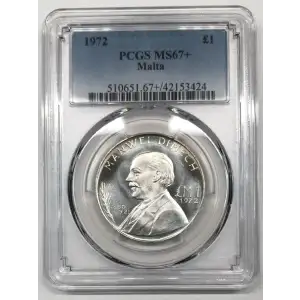 1972 £1 Manwel Dimech