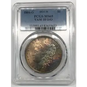 1884-O/O $1 VAM 10 HOT 50