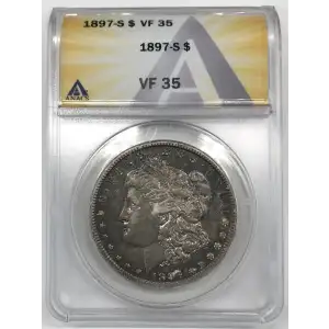 1897 S Morgan Silver Dollar ANACS VF-35 (2)