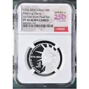 1776-2026 S Enduring Liberty 10-Coin Silver Proof Set ULTRA CAMEO (2)