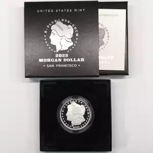 2023-S Proof Morgan Silver Dollar w US Mint OGP Box & COA - San Francisco Mint