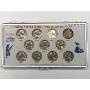Nickel Five Cent Pieces-Jefferson