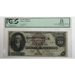 $10 1880 Large Brown Silver Certificates 287