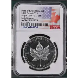 2019 Maple Leaf - U.S. Set Early Releases Pride of Two Nations Set (2)