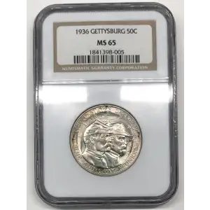 Classic Commemorative Silver--- Battle of Gettysburg 75th Anniversary 1936 -Silver- 0.5 Dollar