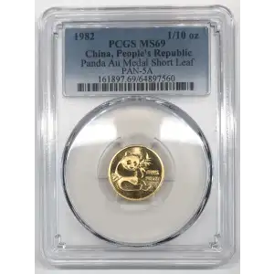 1982 - Medal PAN-5A Short Leaf - 1/10 oz (2)