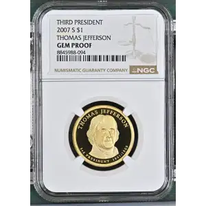 2007 THOMAS JEFFERSON THIRD PRESIDENT ULTRA CAMEO (2)