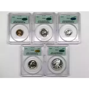 Proof and Mint Sets -Proof Sets--Silver Proof Set ($0.91 FV) --  Set