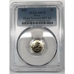 2026 $1 Pirate Treasure 9KT Au (2)