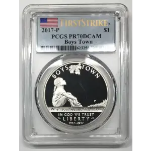 2017-P $1 Boys Town First Strike, DCAM