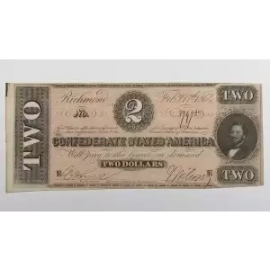 $2   Issues of the Confederate States of America CS-70
