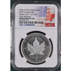 2019 Maple Leaf - U.S. Set Early Releases Pride of Two Nations Set (2)