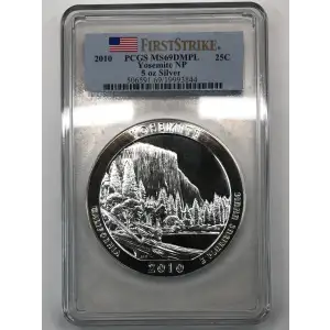 2010 5 oz Silver America the Beautiful Yosemite National Park