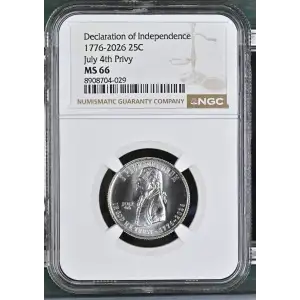 1776-2026 Declaration of Independ. July 4th Privy (2)
