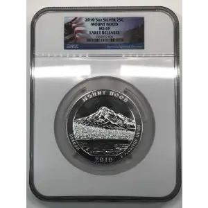 2010 5 oz Silver America the Beautiful Mount Hood National Park