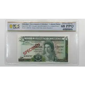 1-20 Pounds , 1975 Issue  Gibraltar CS1