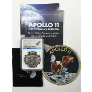 2019 1oz Apollo 11 Robbins Restrke First Day of Issue (2)