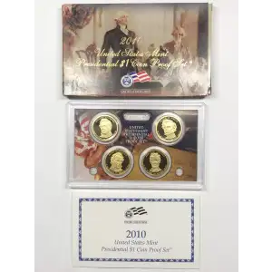 2010-S Presidential Dollar Proof Set w US Mint OGP - Box & COA