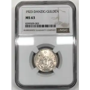 1923 Danzig Silver Gulden NGC MS-63 (4)